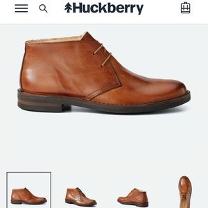 Huckberry Brown Italian Leather Dress Boots